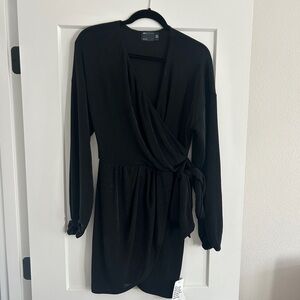 ASOS Elegant Black Long Sleeve Dress